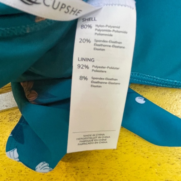 Cupshe - Seafoam Garden Halter One Piece Swimsuit - Picture 7 of 8